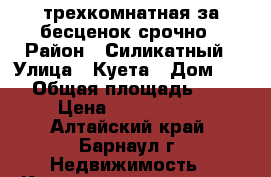 трехкомнатная за бесценок срочно › Район ­ Силикатный › Улица ­ Куета › Дом ­ 57 › Общая площадь ­ 55 › Цена ­ 1 480 000 - Алтайский край, Барнаул г. Недвижимость » Квартиры продажа   . Алтайский край